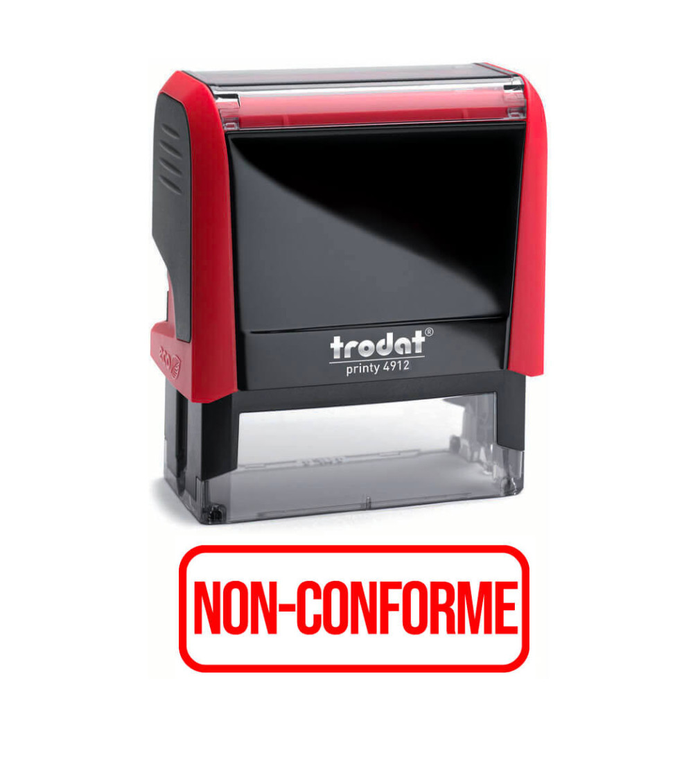 Tampon encreur non conforme personnalisé