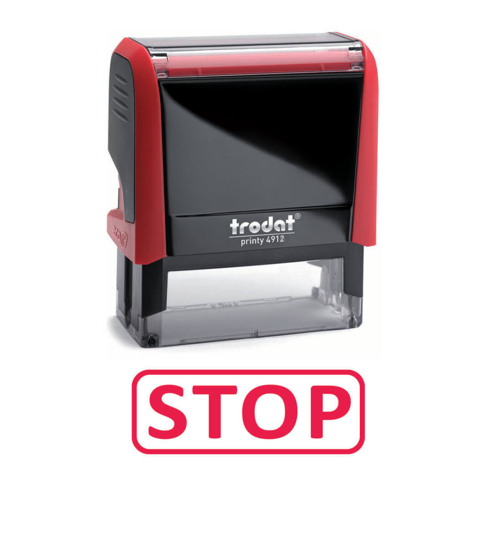 Tampon encreur stop personnalisé