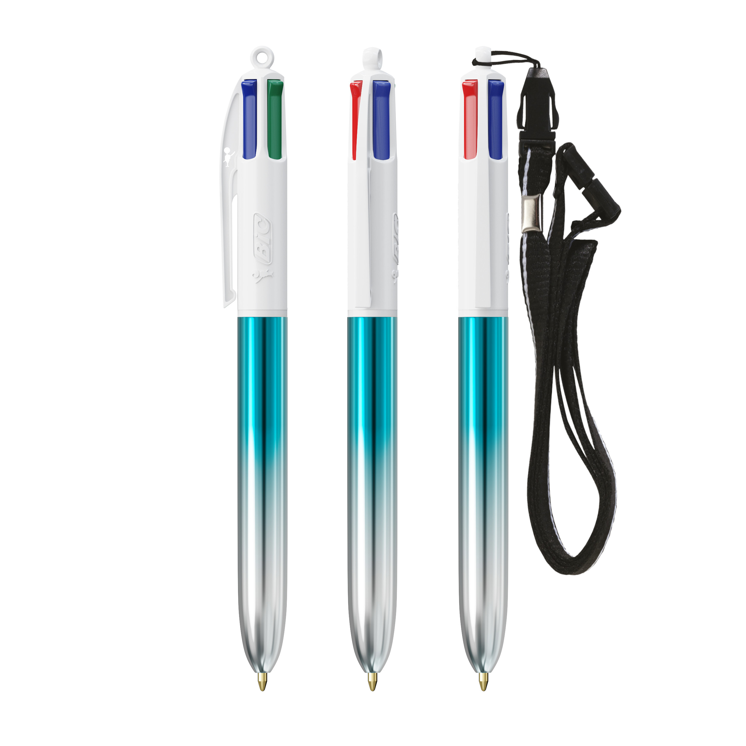 BIC 4 Couleurs Bicolor avec cordon personnalisé - vue 3