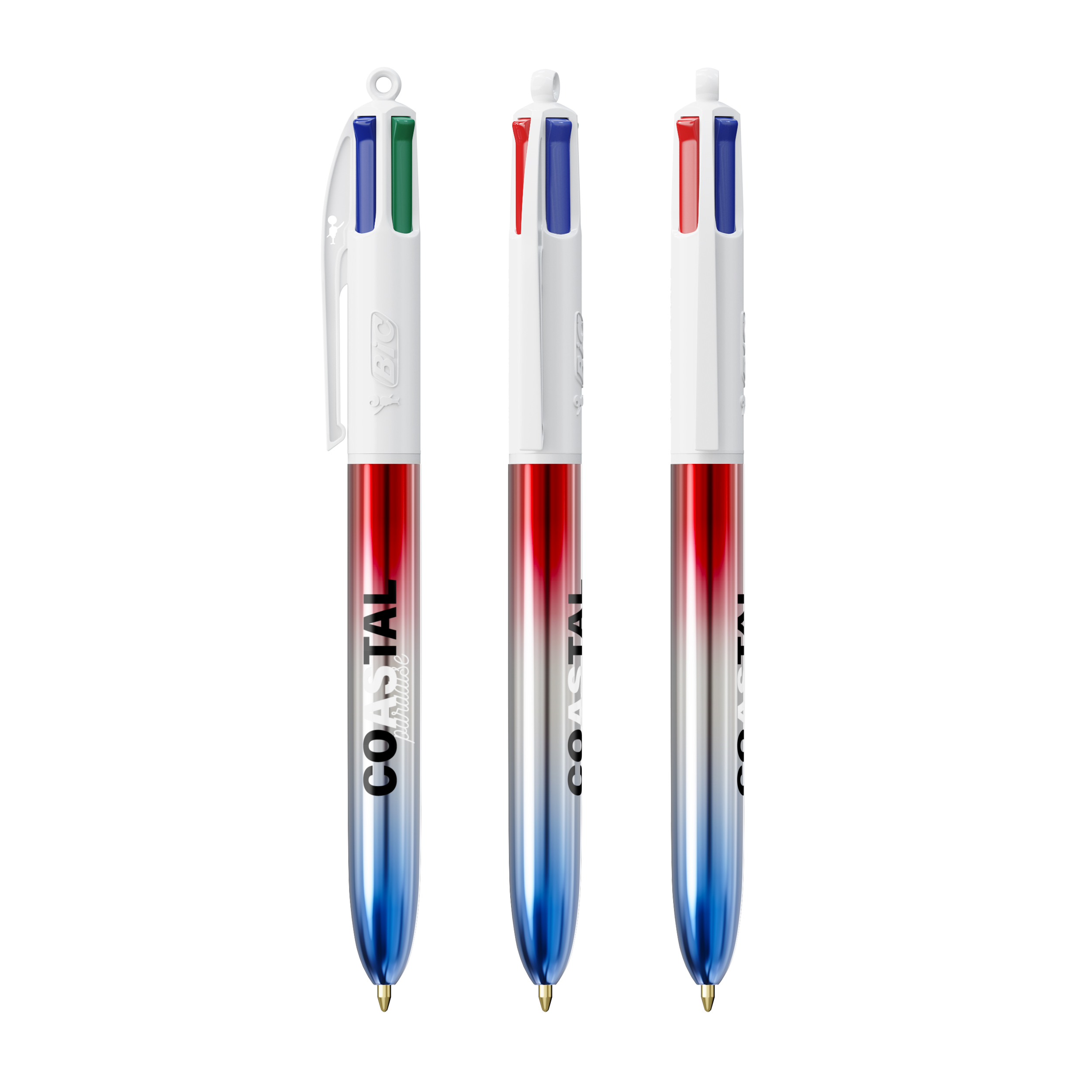 BIC 4 Couleurs Flags Collection personnalisé avec logo d'entreprise
