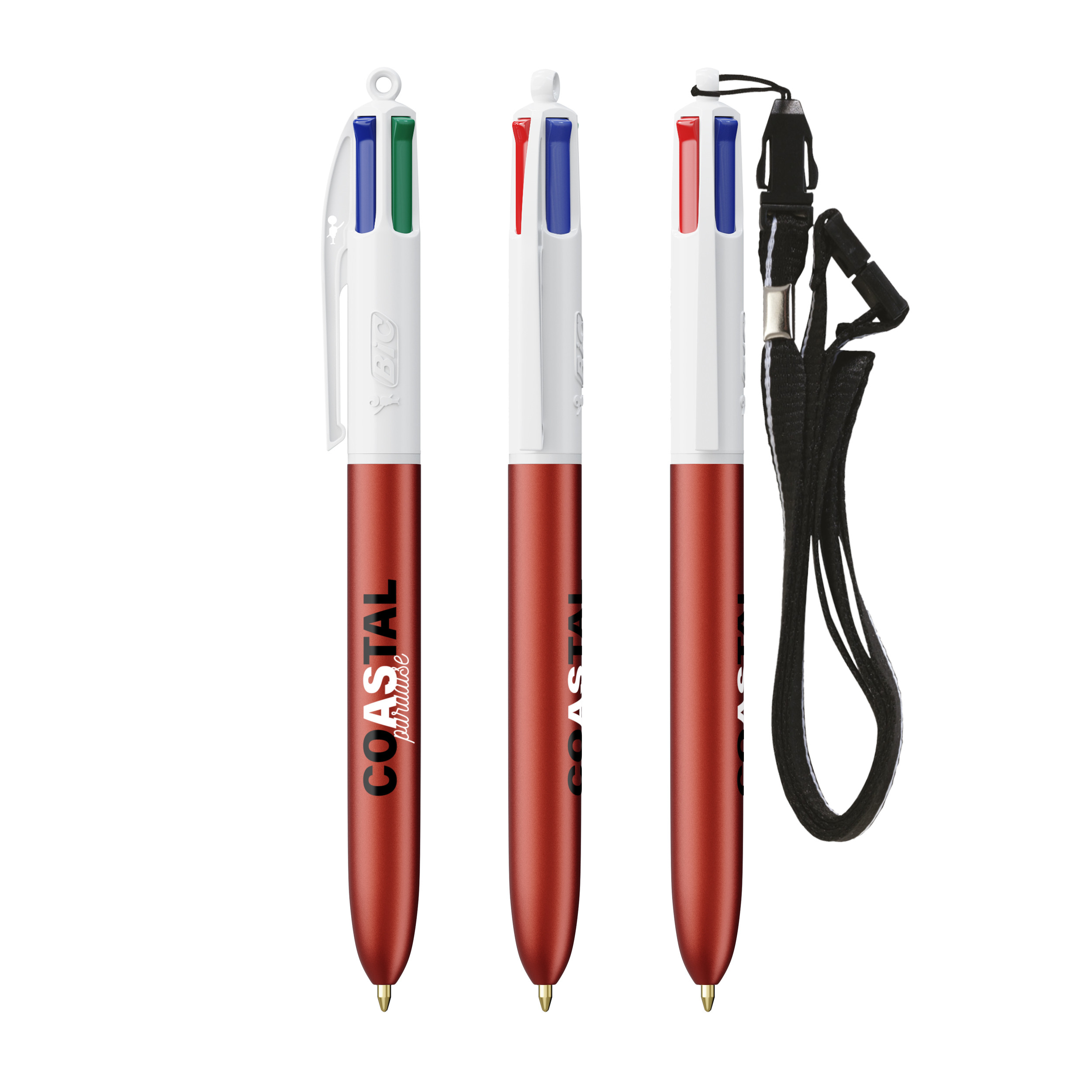 BIC 4 Couleurs Glacé avec cordon personnalisé - vue 4