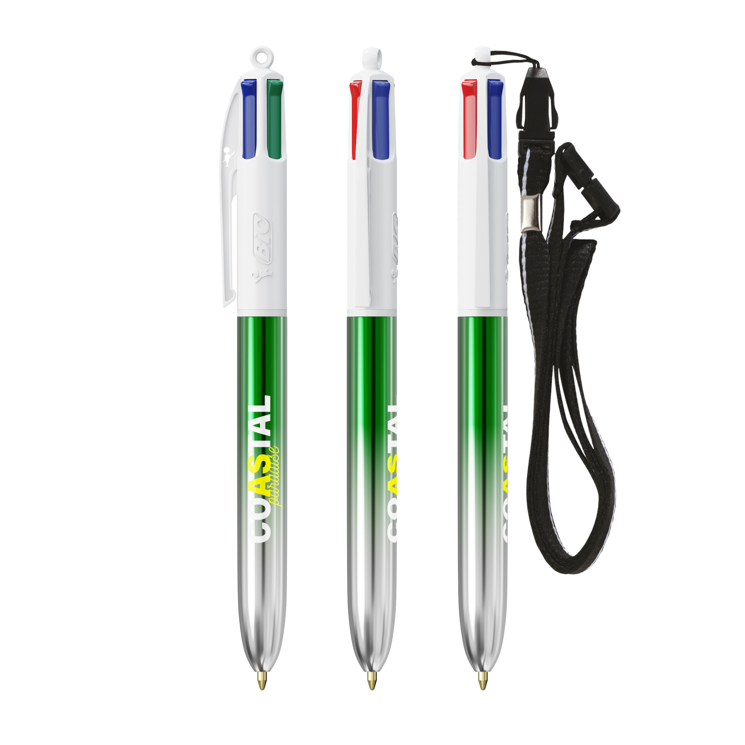 BIC 4 Couleurs Bicolor avec cordon personnalisé - vue 4