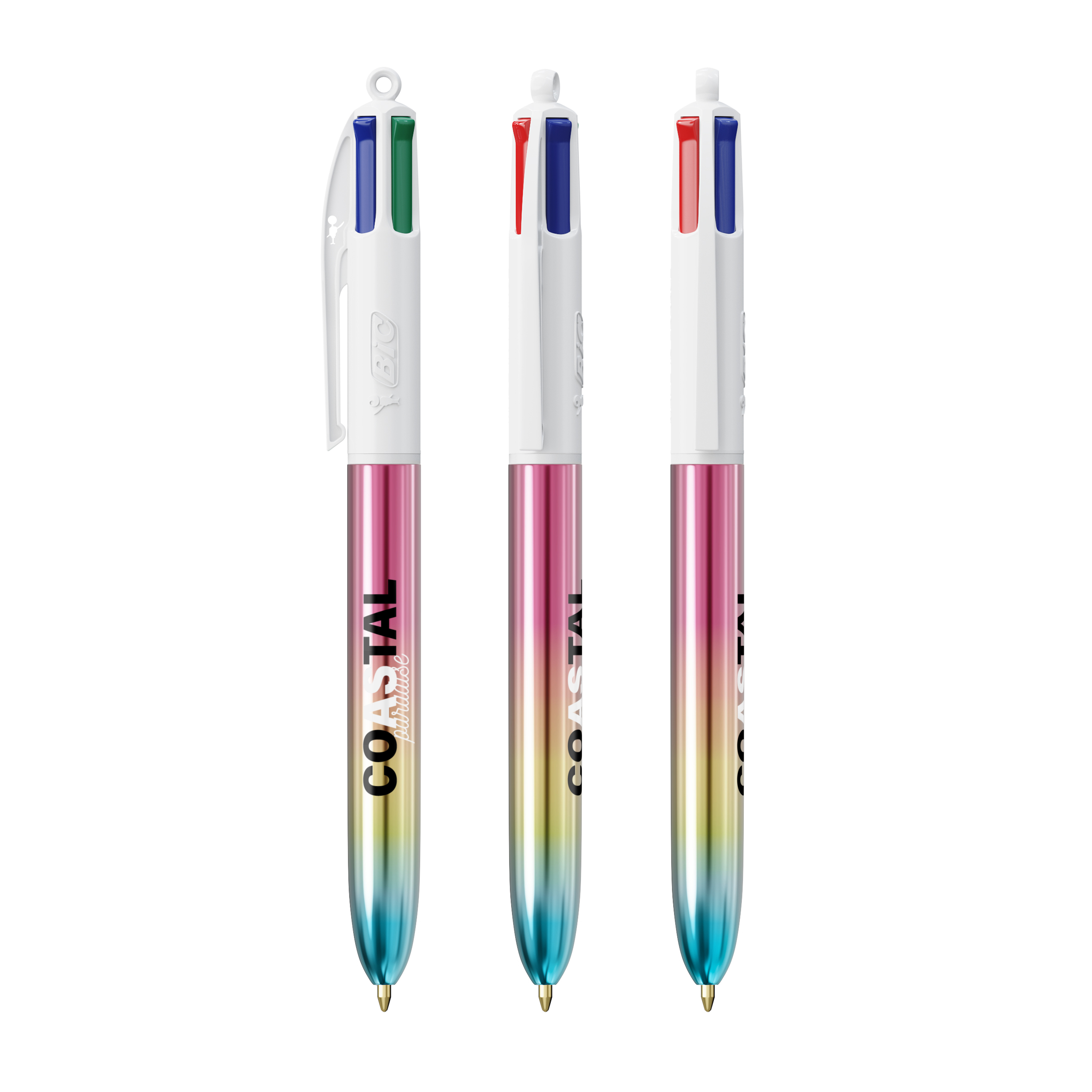 BIC 4 Couleurs Gradient personnalisé avec logo d'entreprise