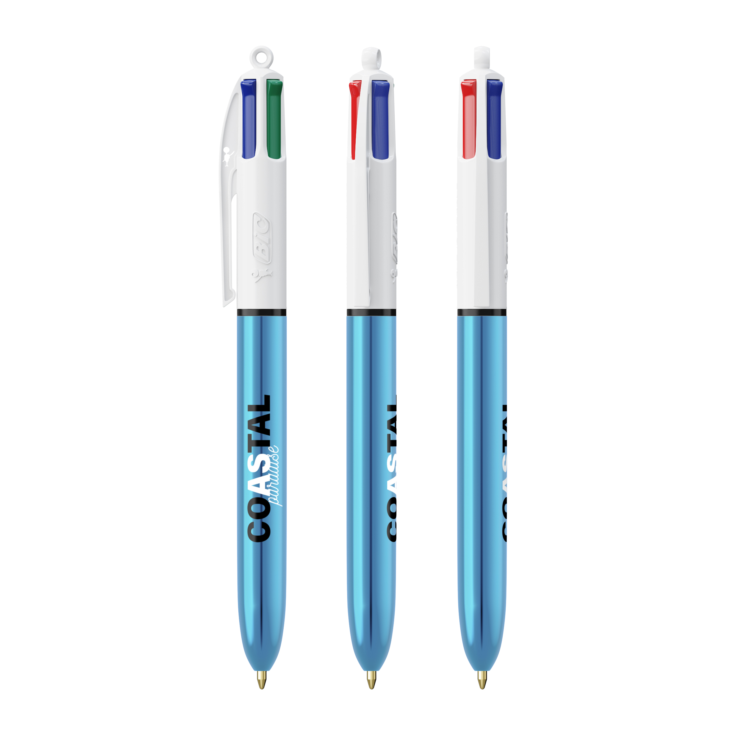 BIC 4 Couleurs Shine bille personnalisé avec logo d'entreprise