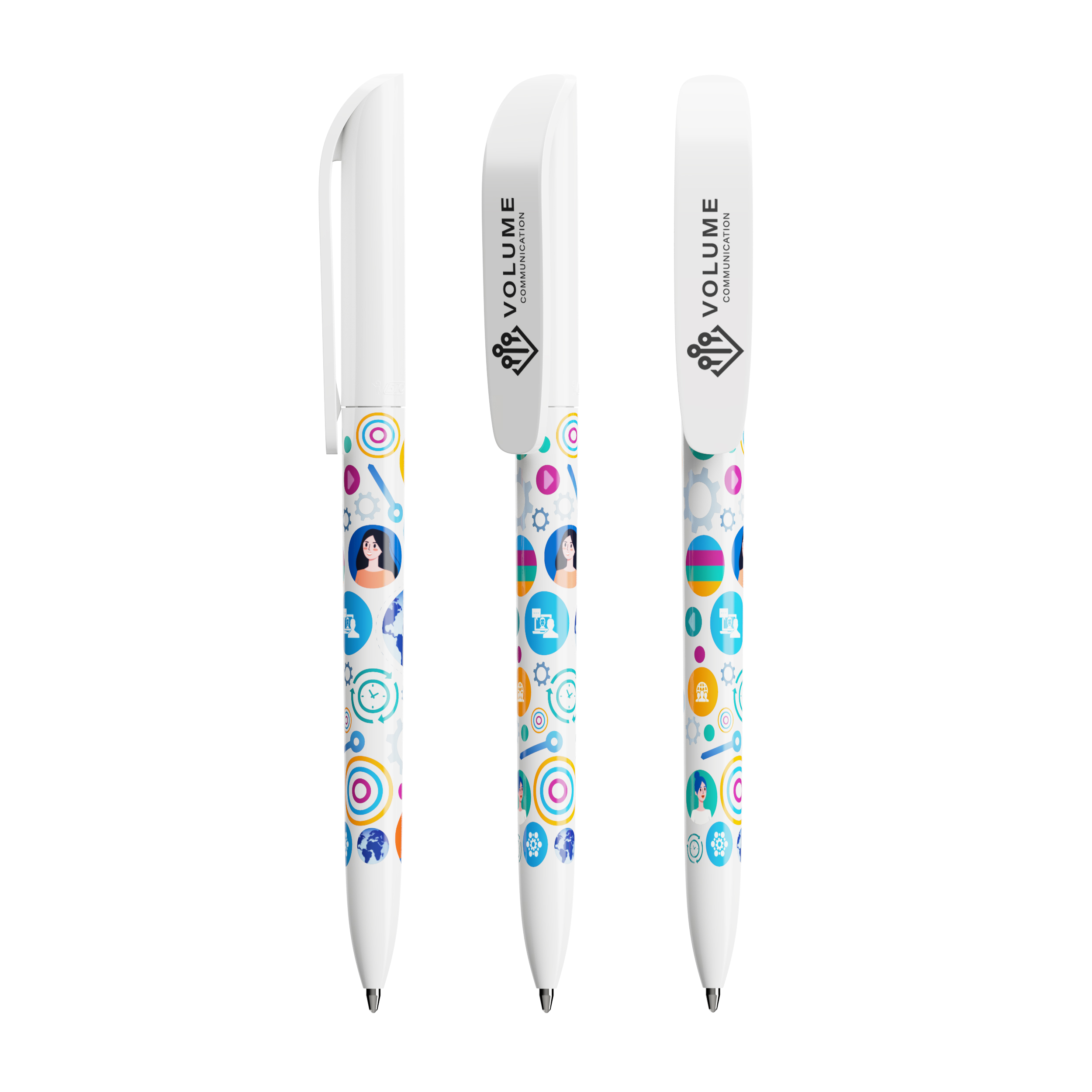 BIC Super Clip bille personnalisé avec logo d'entreprise