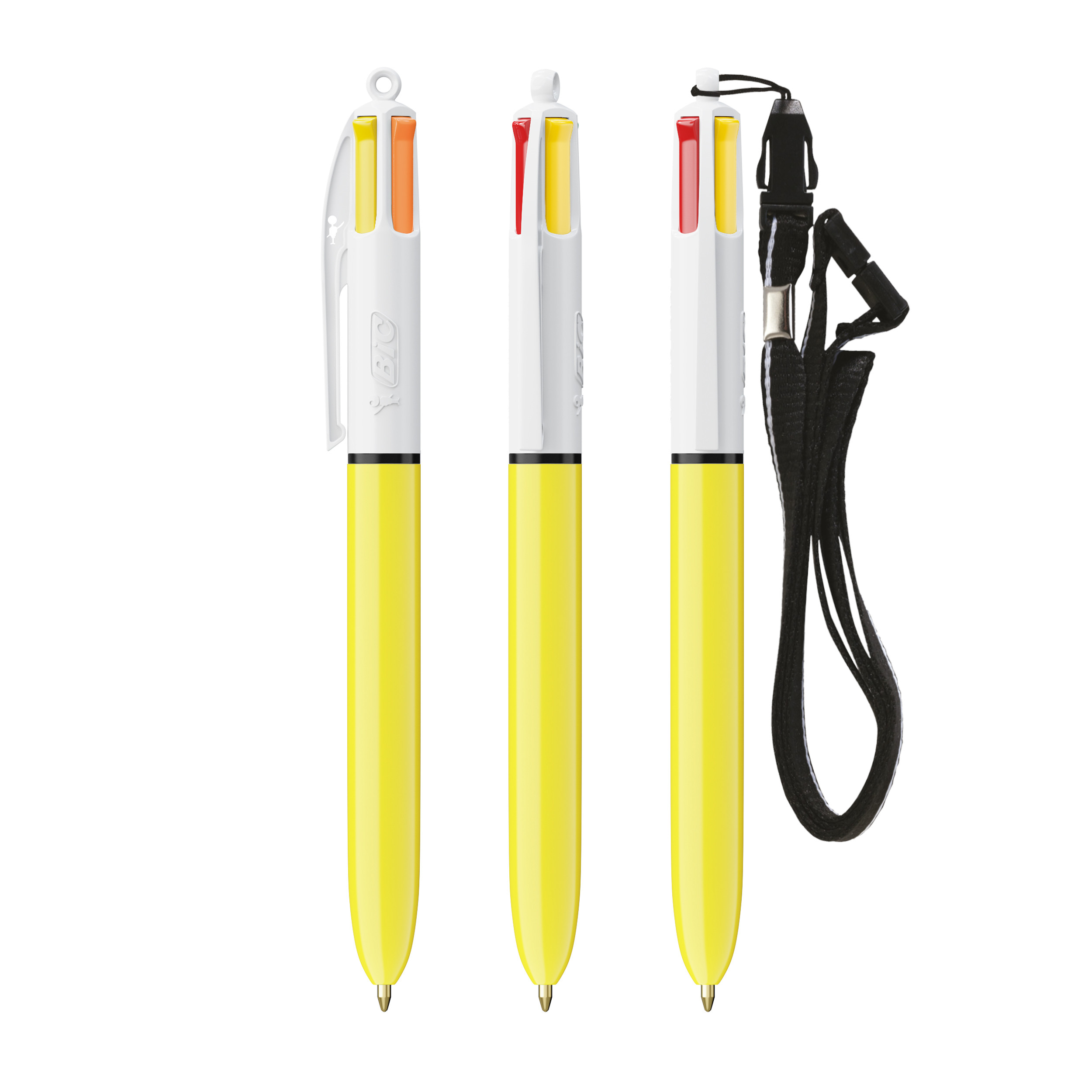 BIC 4 Couleurs Sun bille avec cordon personnalisé - vue 2