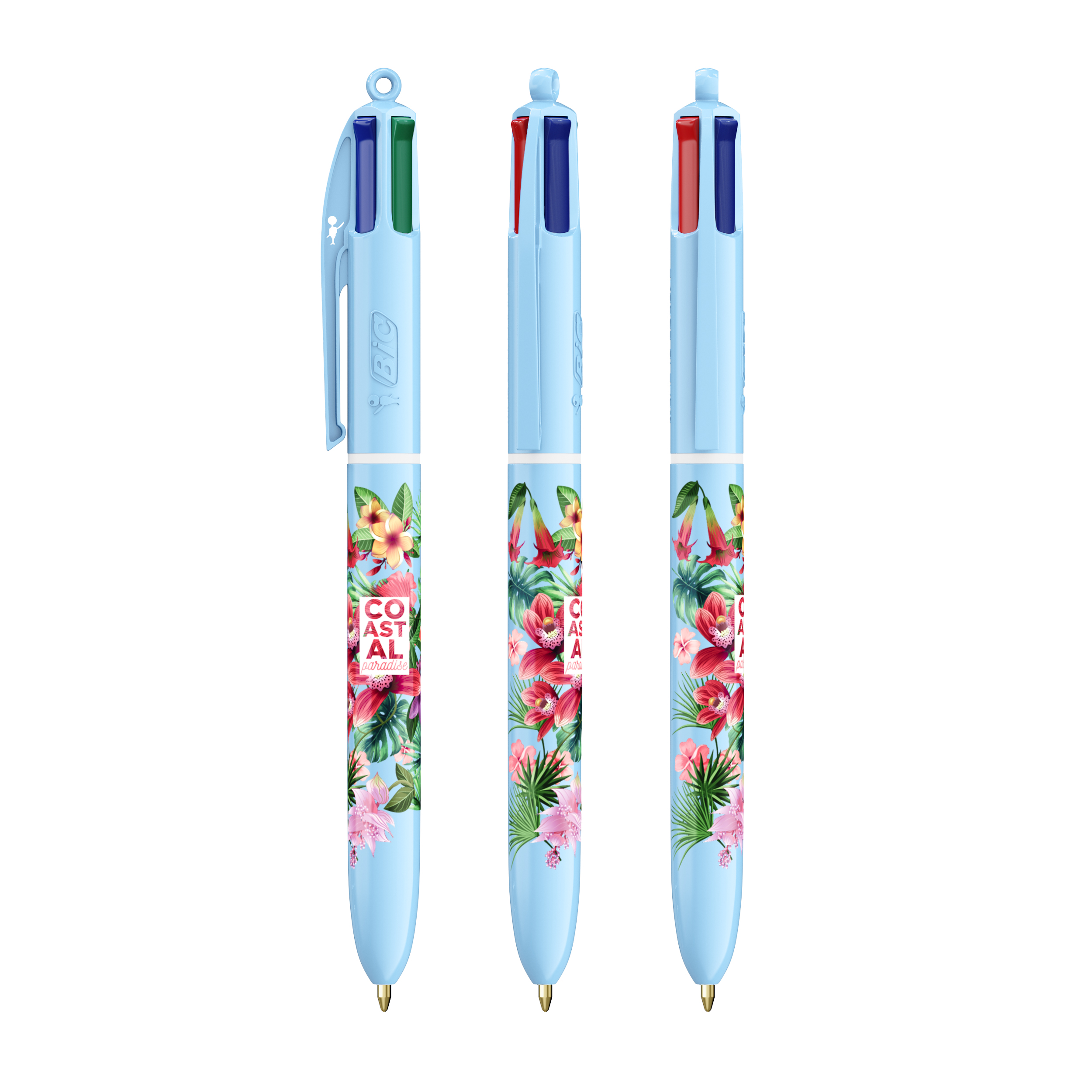 BIC 4 Couleurs Pastel personnalisé avec logo d'entreprise