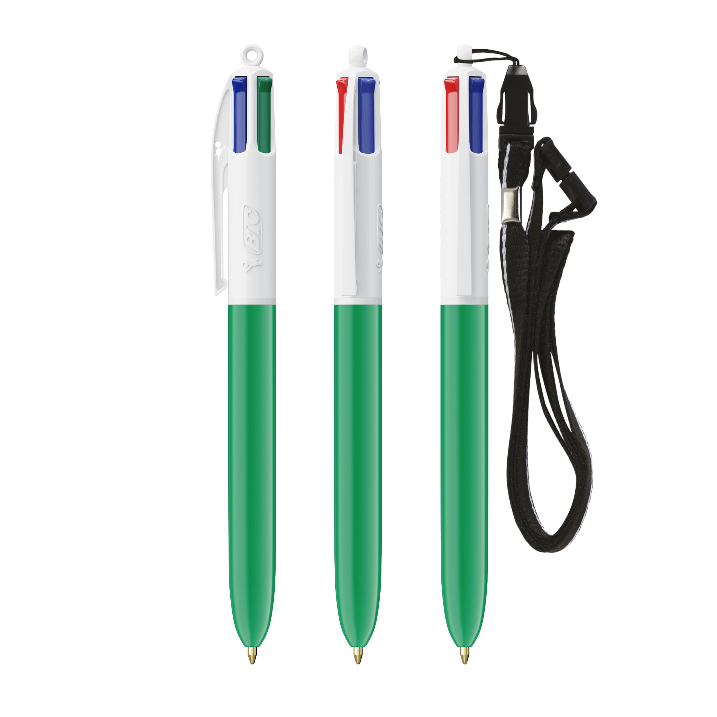 BIC 4 Couleurs bille avec cordon personnalisé - vue 4