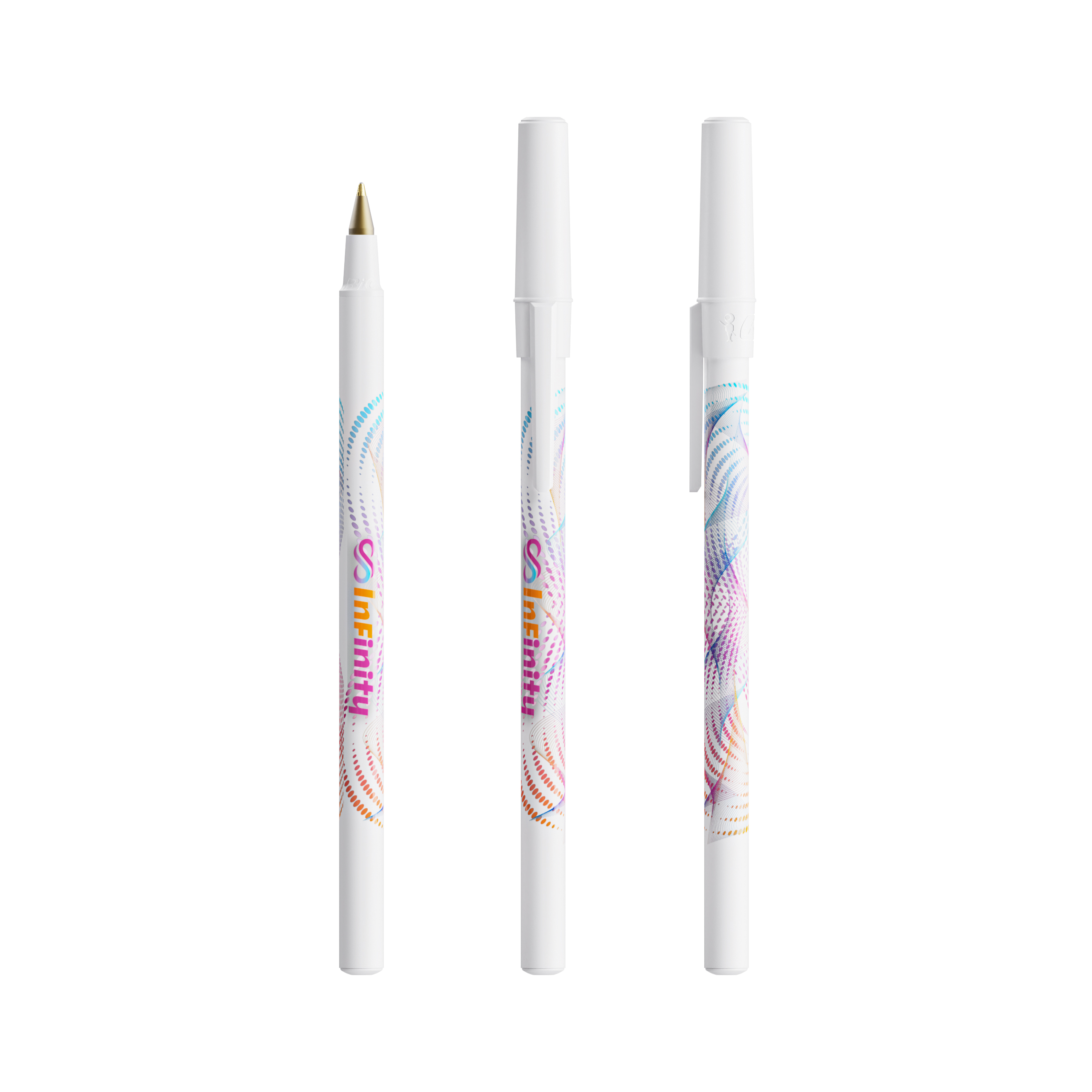 BIC Round Stic bille personnalisé avec logo d'entreprise