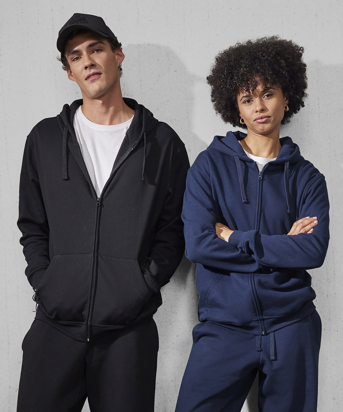 B&C ID.224 hoodie zippé collection – Sweat personnalisé entreprise - vue 1