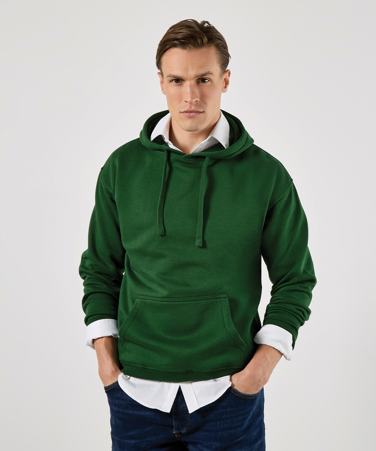 Veste à capuche coupe droite kustom kit personnalisée brodée - vue 1