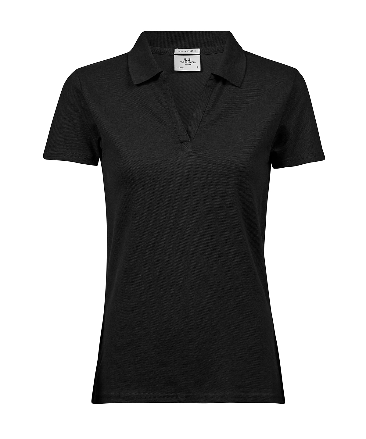 Polo stretch luxueux à col en V pour femmes (1409) tee jays personnalisé brodé - vue 2