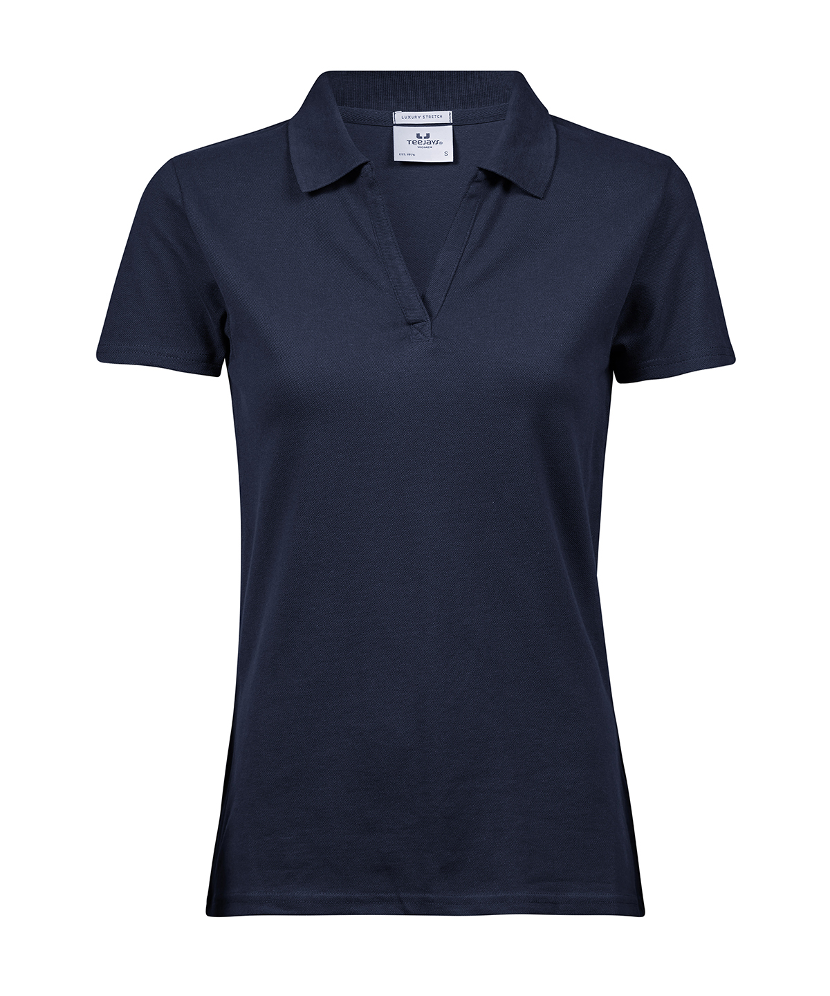 Polo stretch luxueux à col en V pour femmes (1409) tee jays personnalisé brodé - vue 3