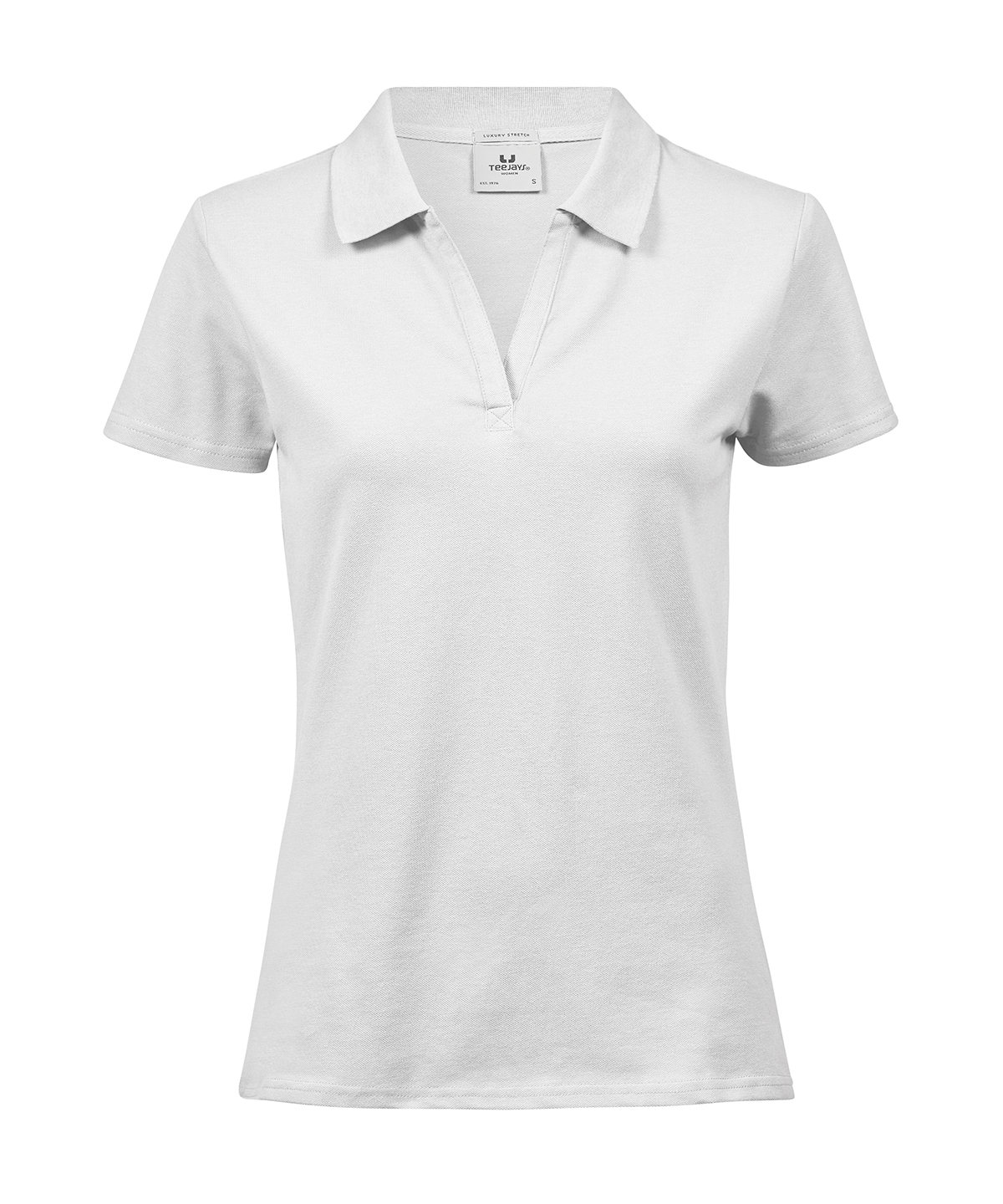 Polo stretch luxueux à col en V pour femmes (1409) tee jays personnalisé brodé - vue 4