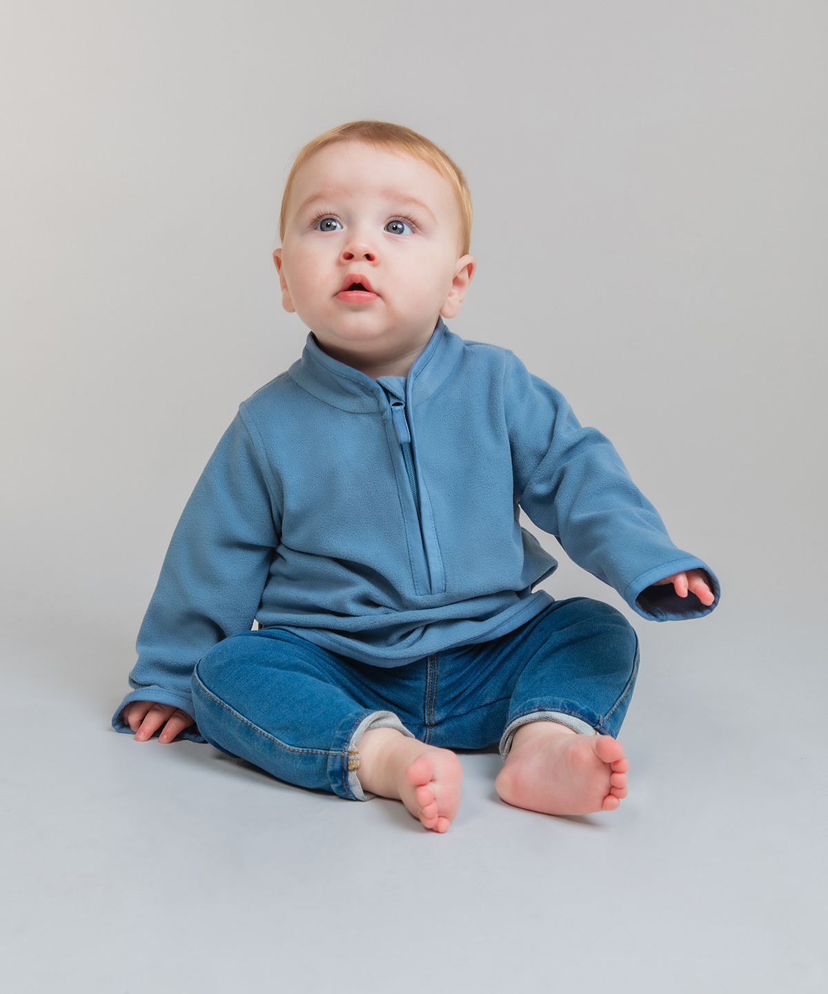 1/2-zip en polaire légère larkwood personnalisée brodée - vue 1