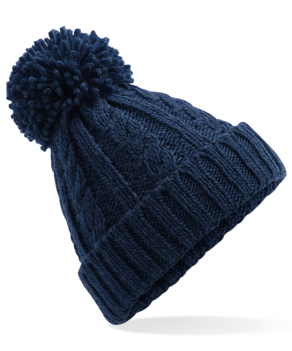 Bonnet en laine mélangée torsadée beechfield personnalisé brodé - vue 4