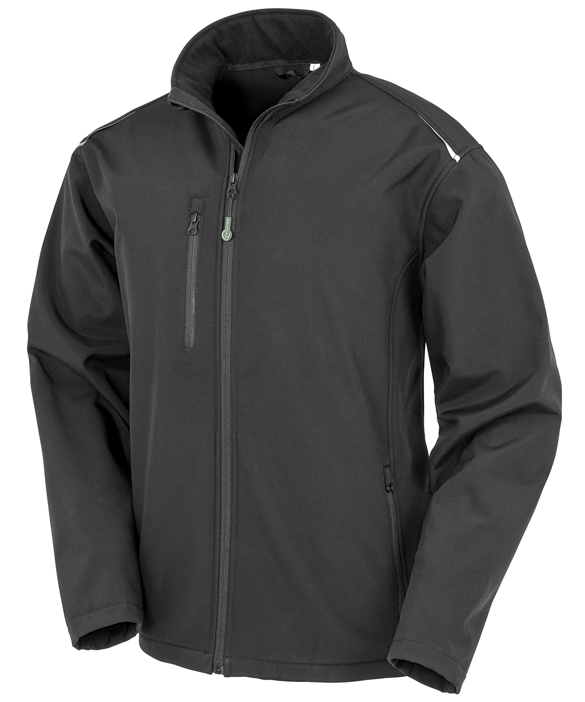 Softshell imprimable et récyclé à 3 couches result recycled personnalisée brodée - vue 2