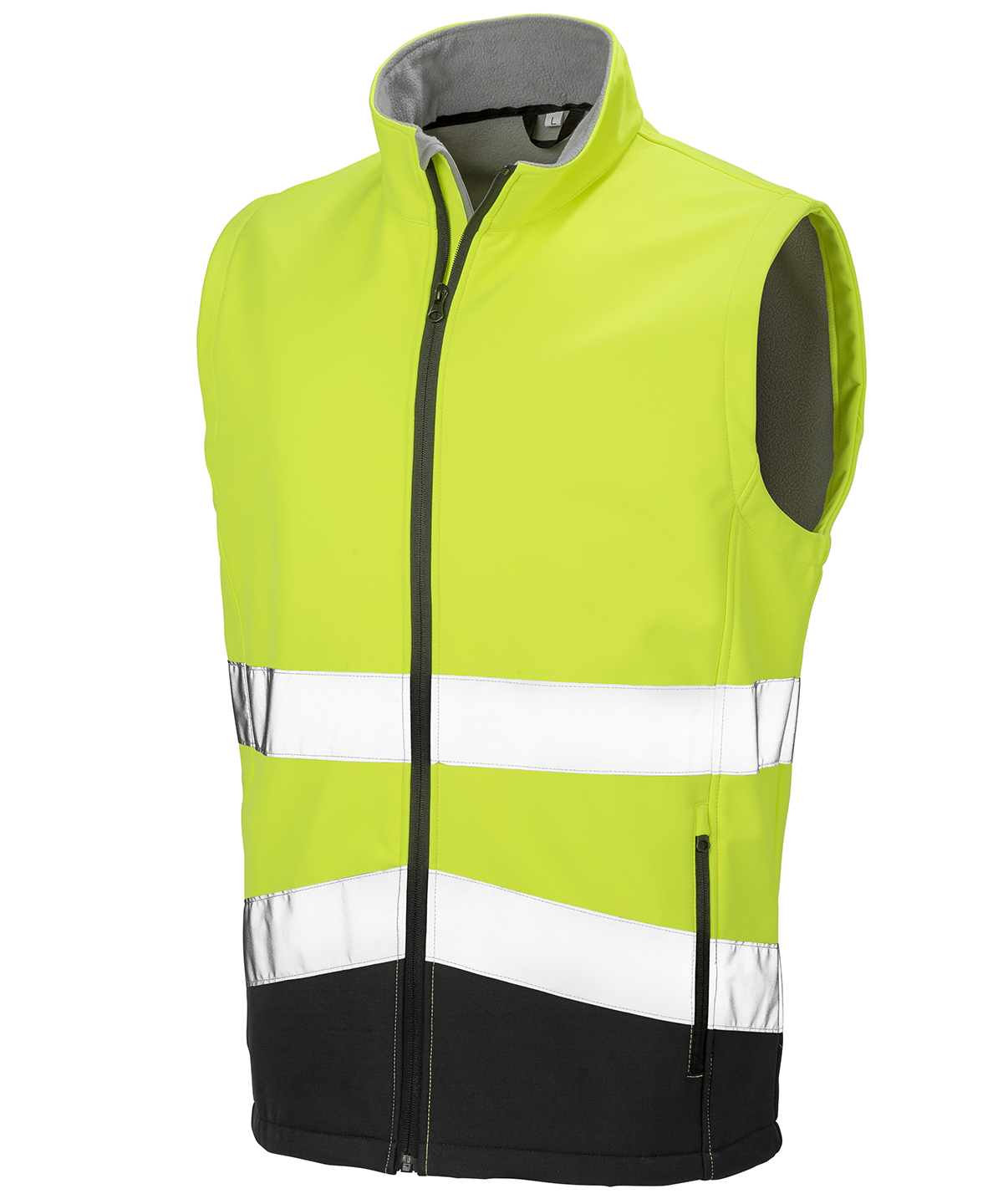 Printable safety softshell gilet result safeguard personnalisée brodée - vue 3