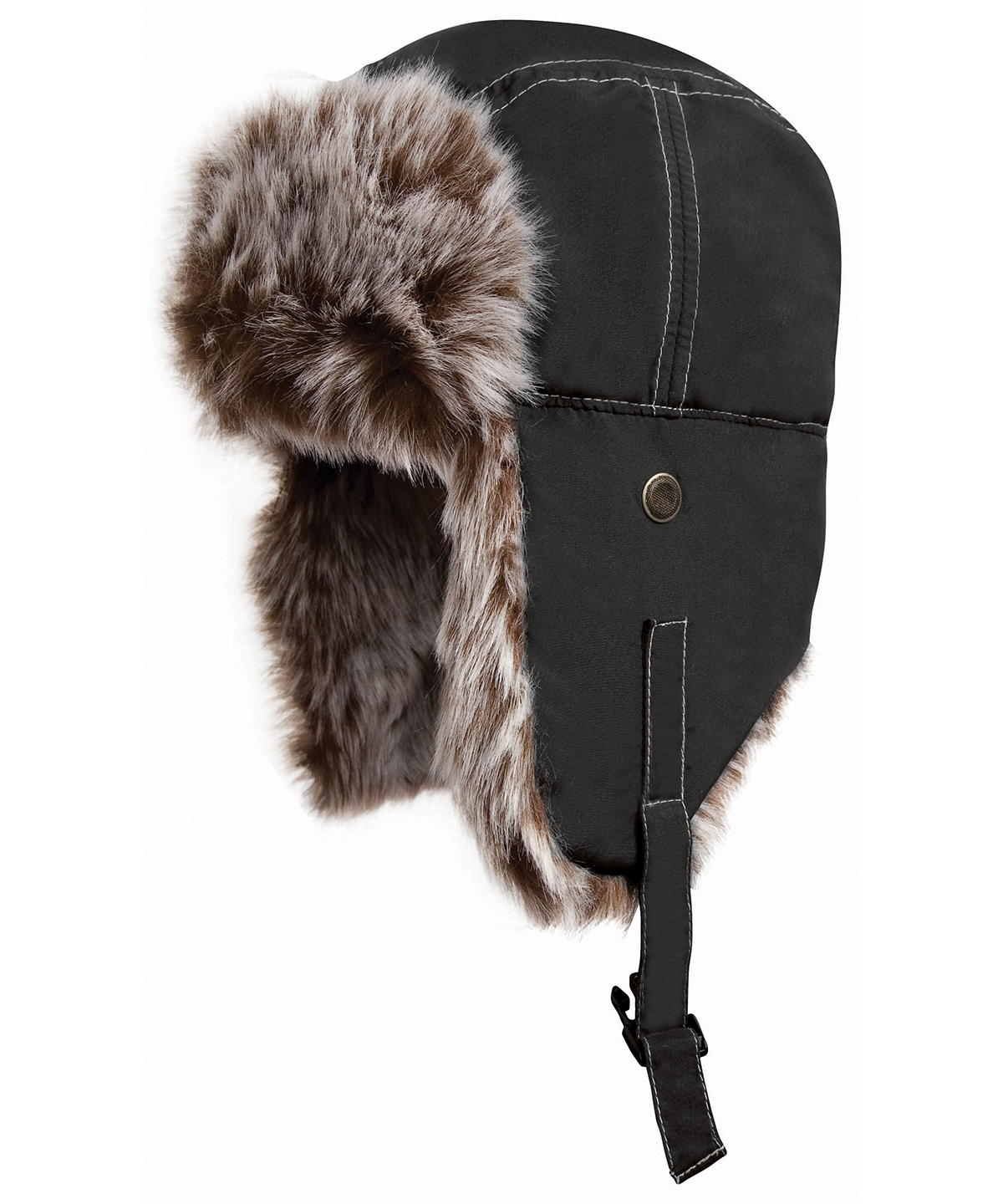 Bonnet sherpa classique result winter personnalisé brodé - vue 2
