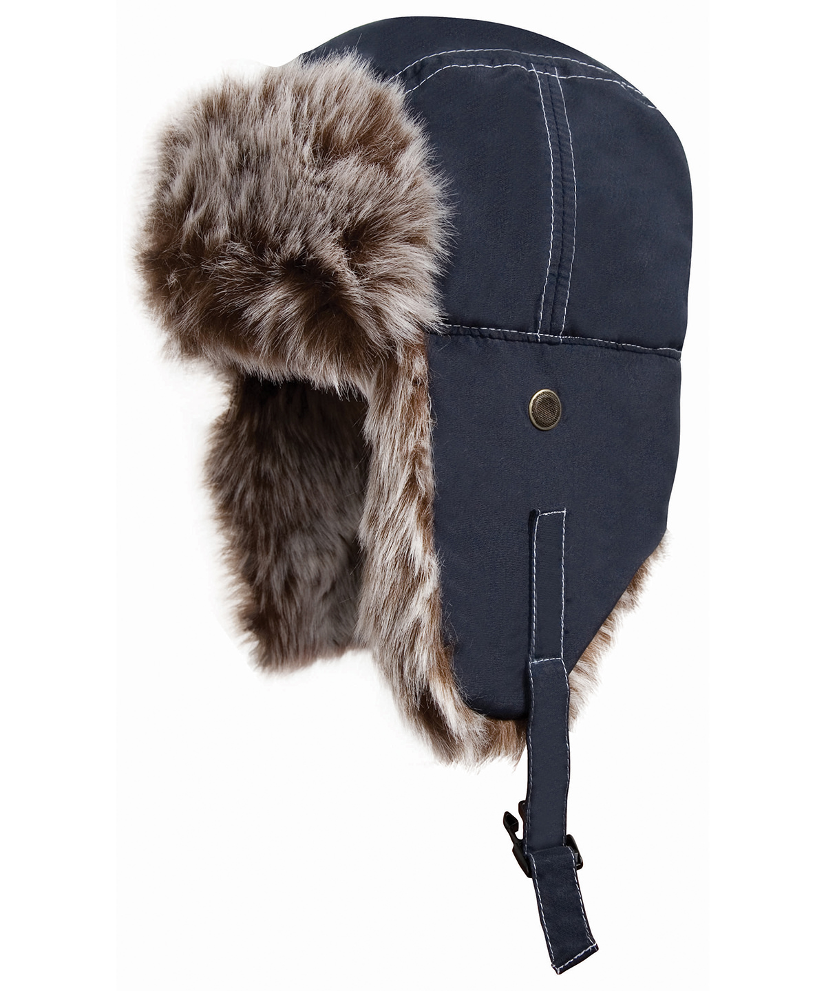 Bonnet sherpa classique result winter personnalisé brodé - vue 3