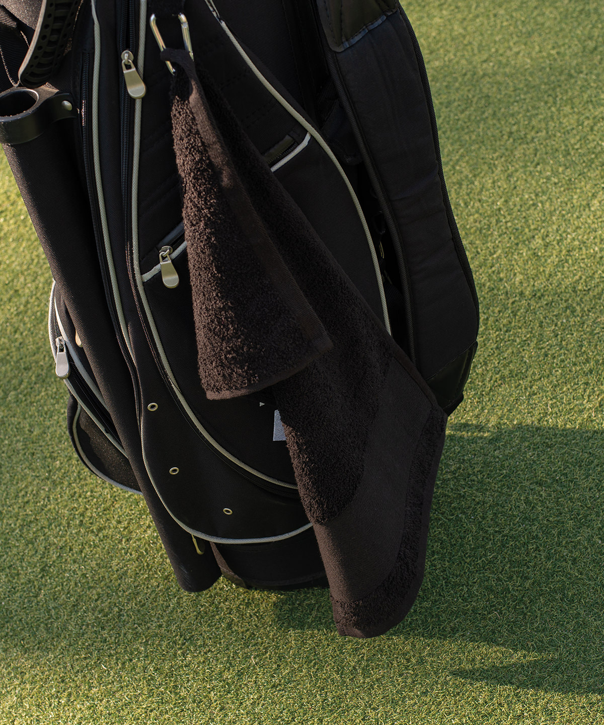 Serviette de golf à bordure imprimable towel city personnalisée brodée