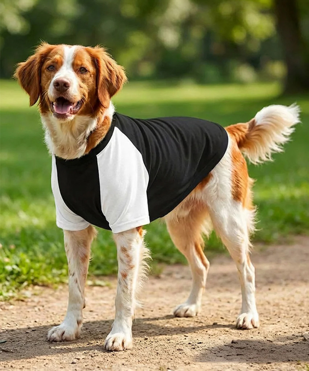 T-shirt raglan pour chien portman pooch personnalisé - vue 1