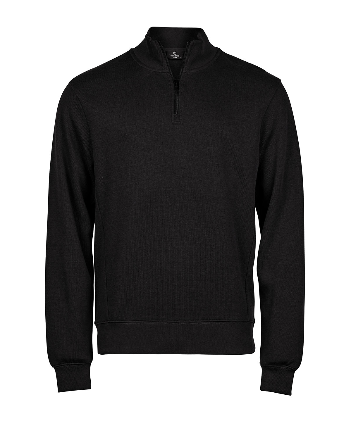 Sweatshirt interlock côtelé à zip 1/2 (5506) tee jays personnalisé entreprise - vue 2