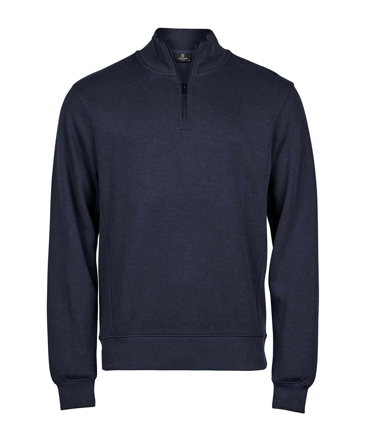 Sweatshirt interlock côtelé à zip 1/2 (5506) tee jays personnalisé entreprise - vue 4