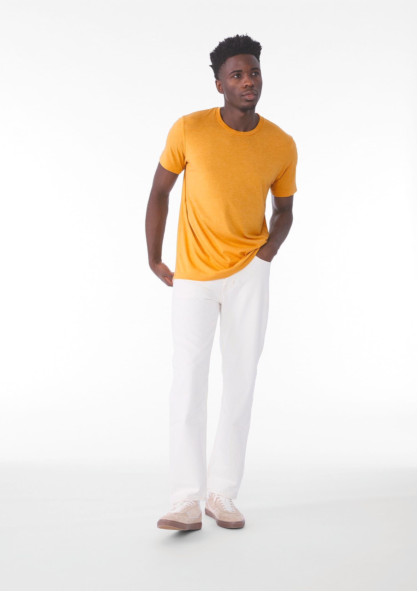 T-shirt homme triblend col rond personnalisé (31922) - vue 2