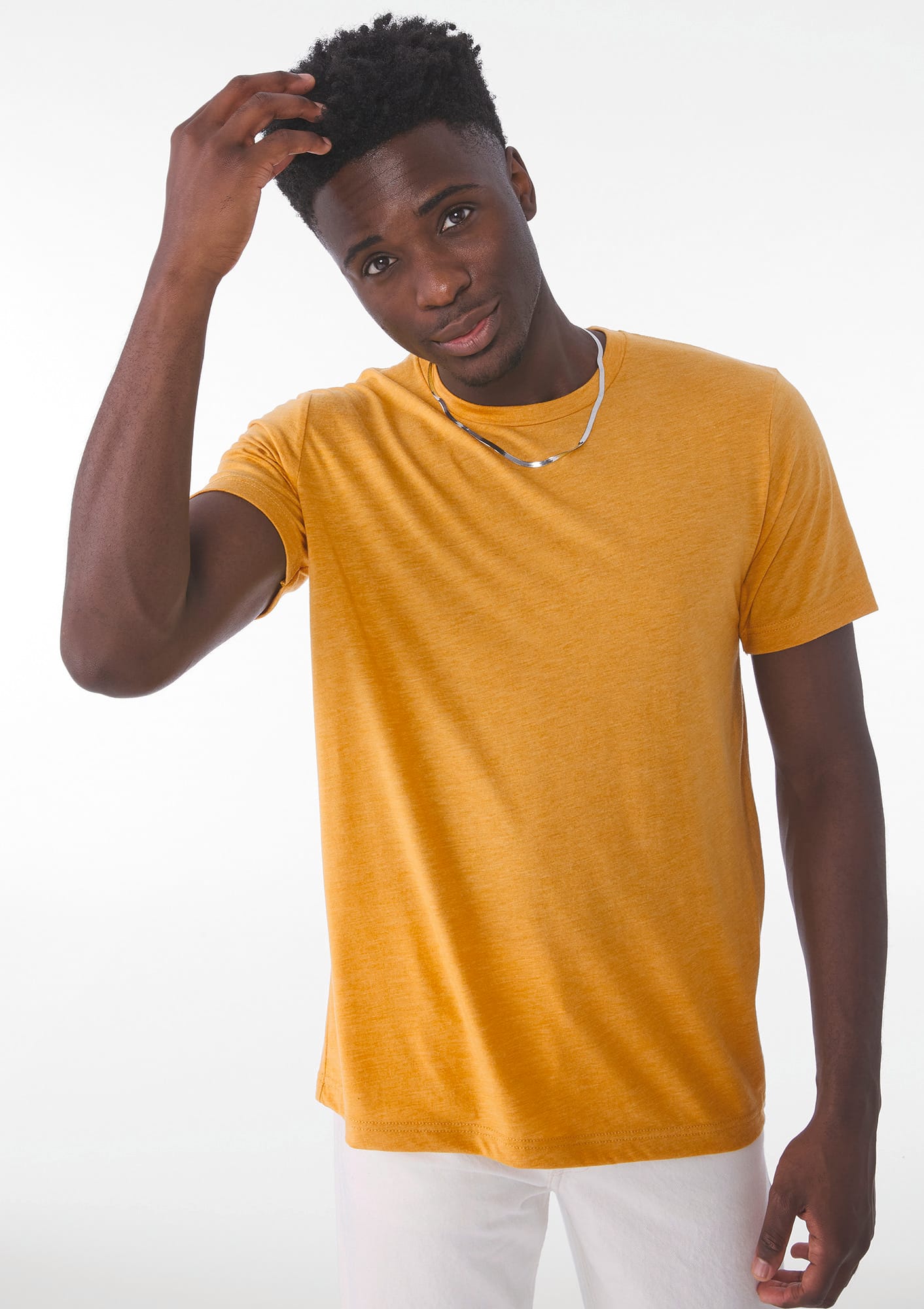 T-shirt homme triblend col rond personnalisé (31922) - vue 1