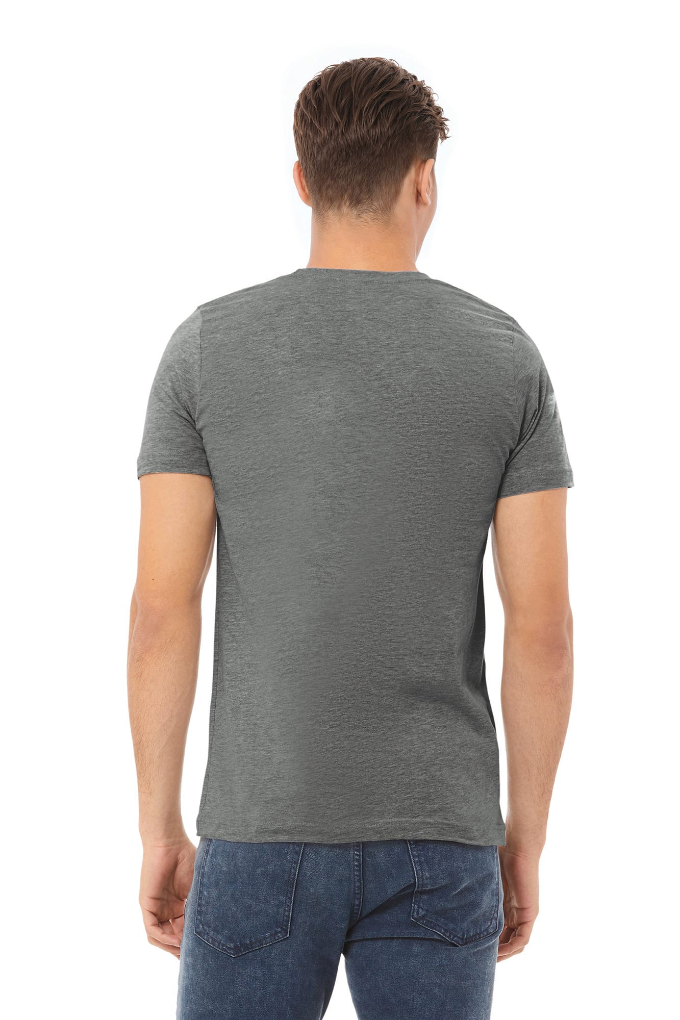 T-shirt homme col rond Heather personnalisé (31917) - vue 2