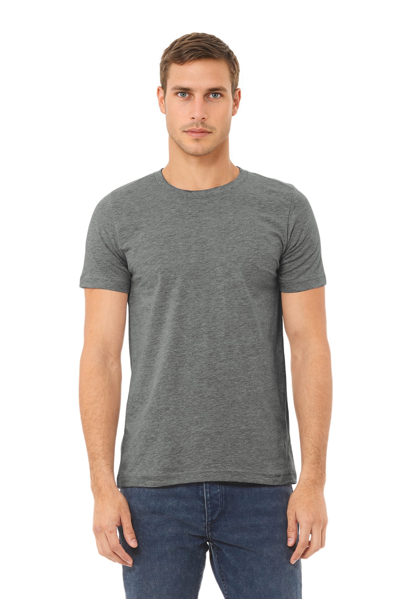 T-shirt homme col rond Heather personnalisé (31917) - vue 1