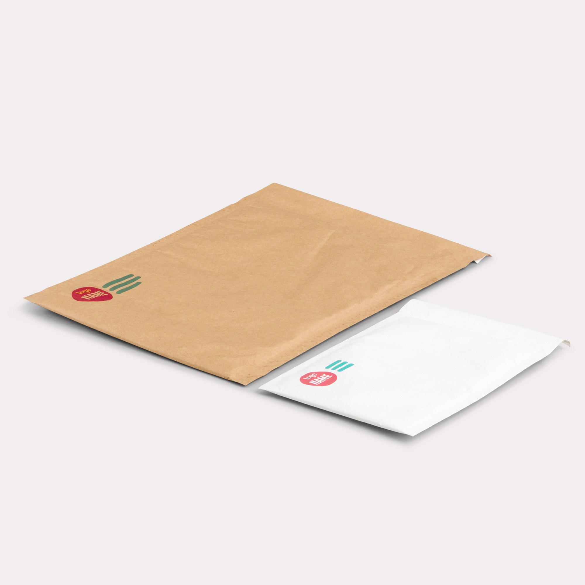 Enveloppe rembourée en papier: impression sur mesure