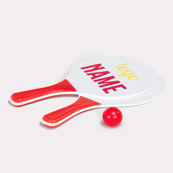 Set de tennis de plage à votre image – Coffret cadeau personnalisé