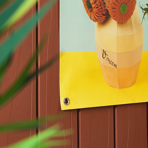Affiche pour jardin: impression sur mesure