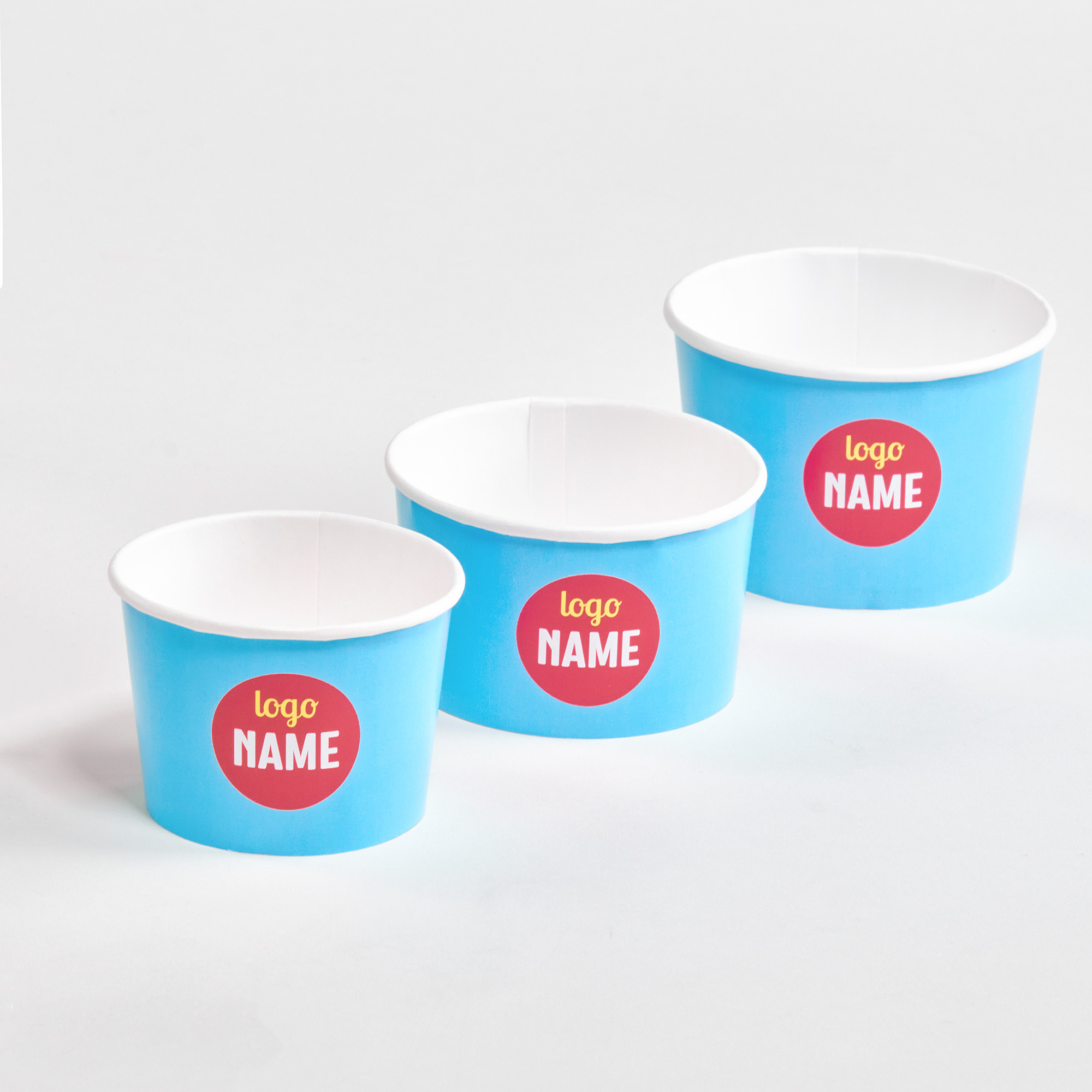 Pot à glace - flexo: impression sur mesure