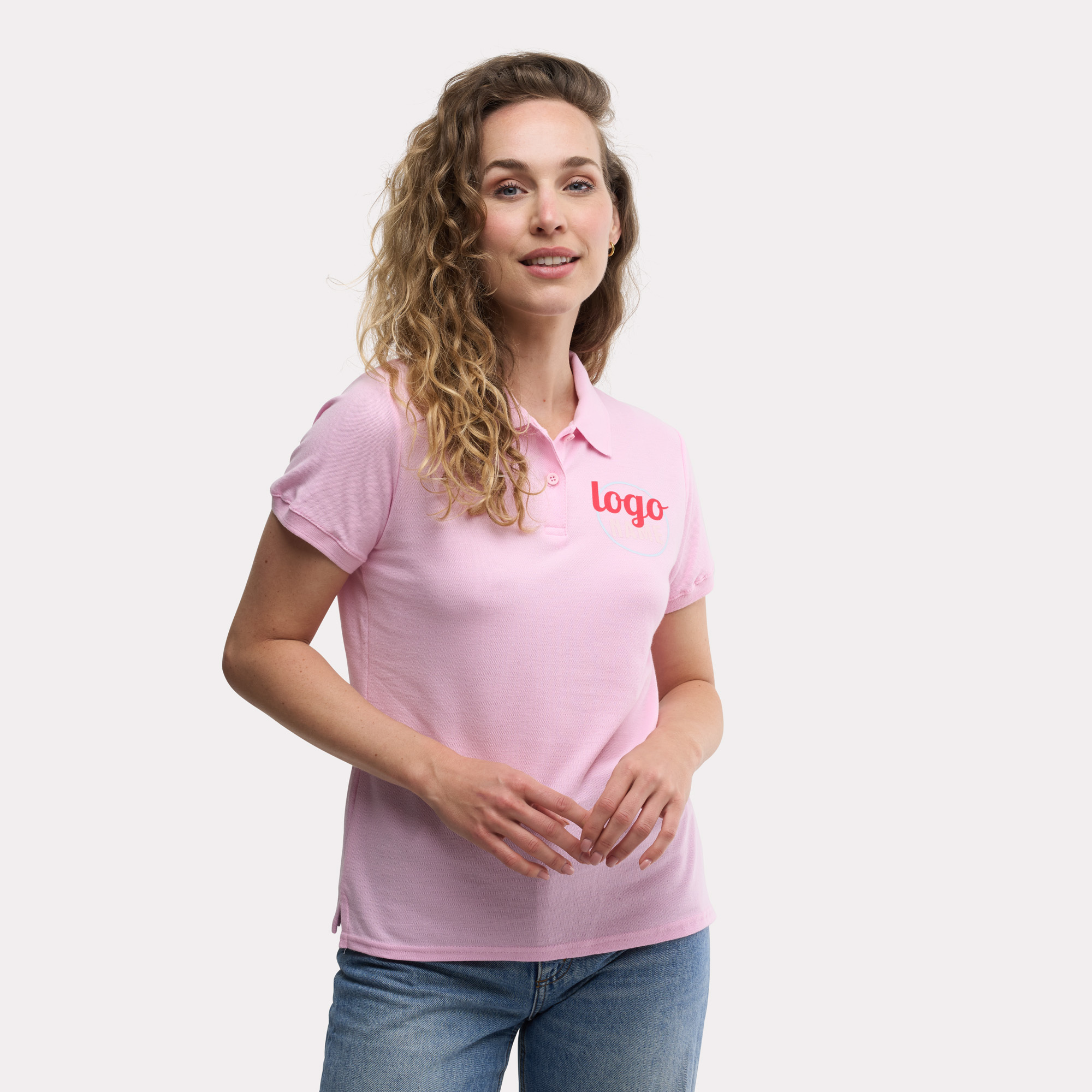 Polo Fruit of the Loom Premium avec votre logo personnalisé brodé
