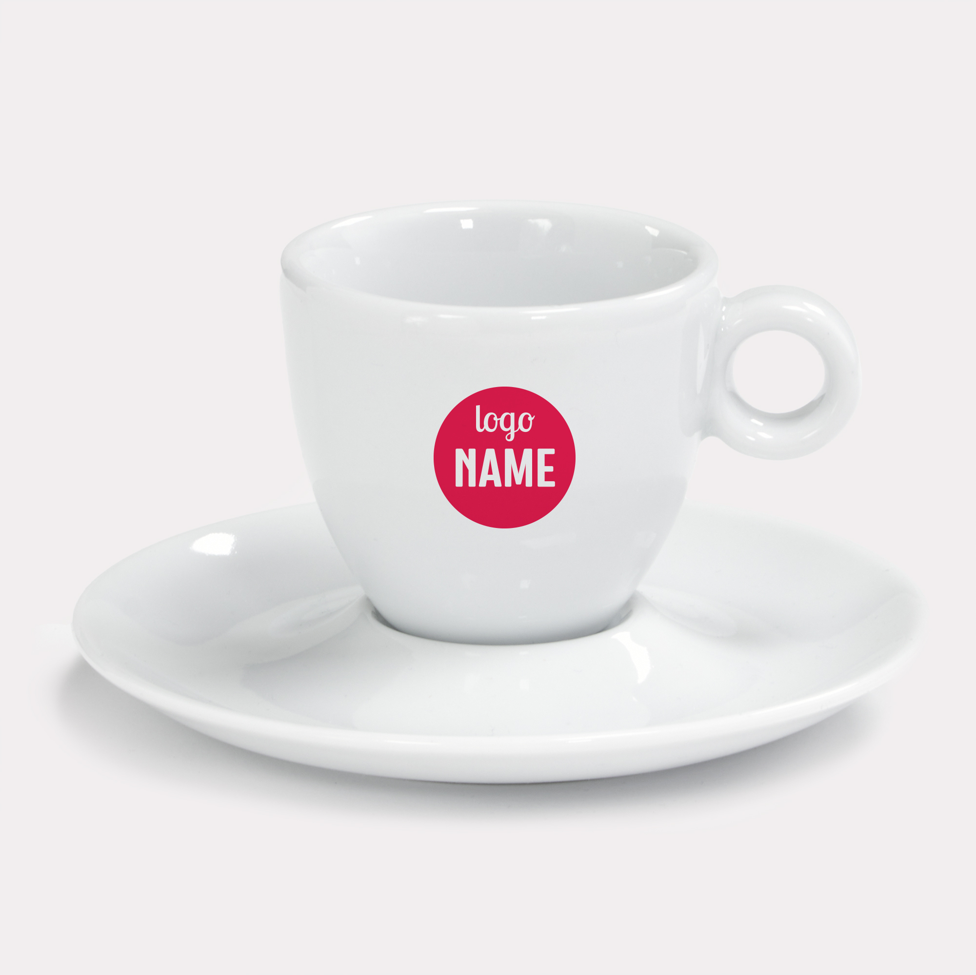 Service à café avec votre logo – Carte de visite personnalisée