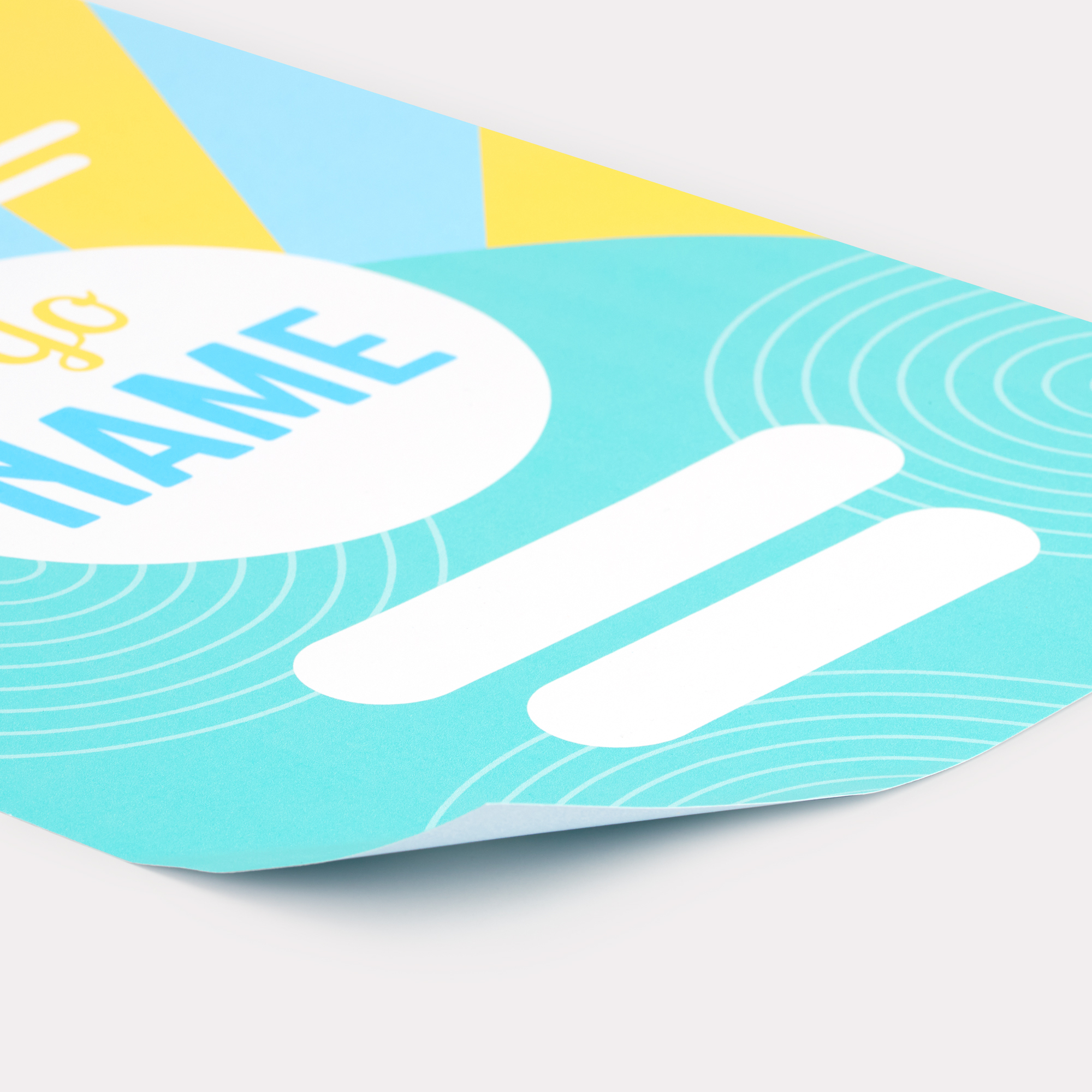 Affiche résistant à l'eau pour les professionnels personnalisée