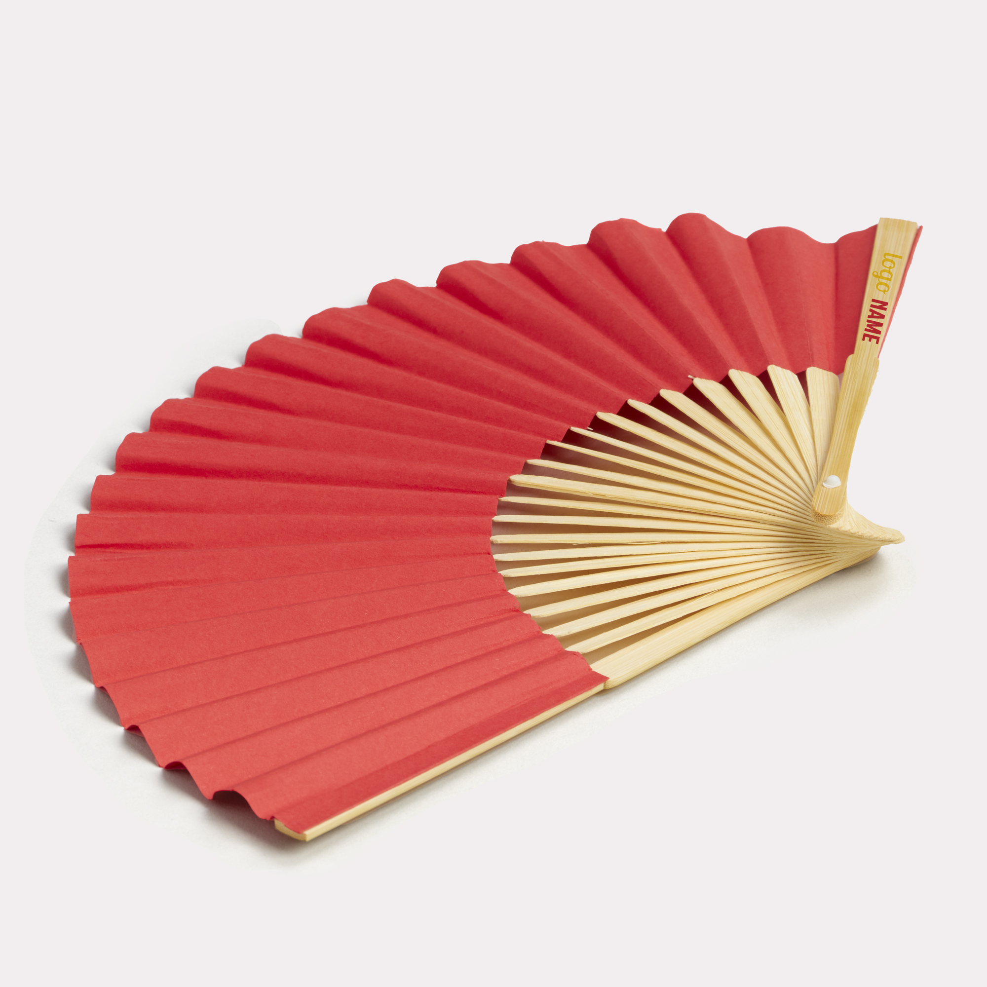 Impression éventail en bambou – Ventilateur publicitaire personnalisée