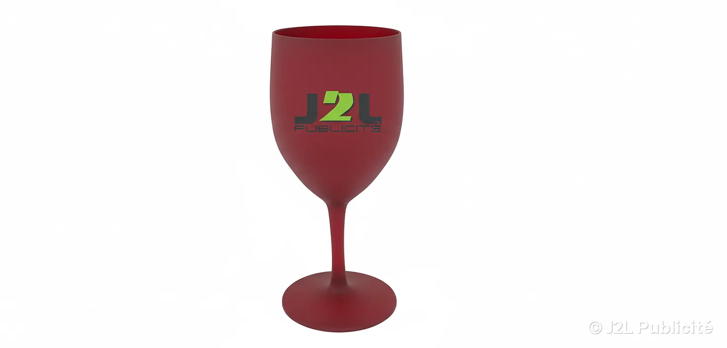 Verre réutilisable personnalisé avec logo – verre plastique personnalisé vin