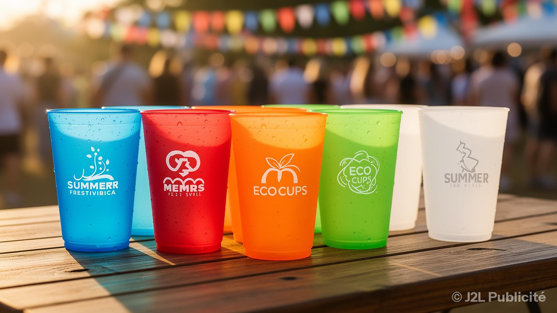 Gobelets réutilisables personnalisés avec logo – écocup publicitaire pour événement