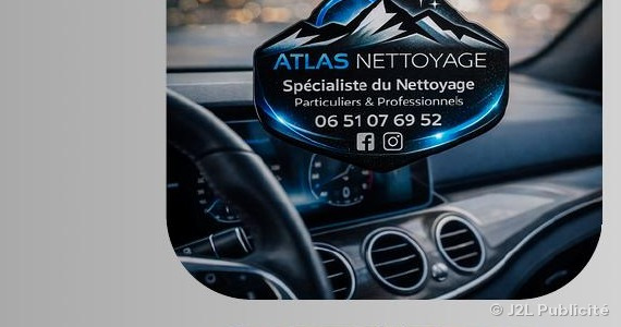Désodorisant voiture personnalisé Atlas Nettoyage — spécialiste du nettoyage