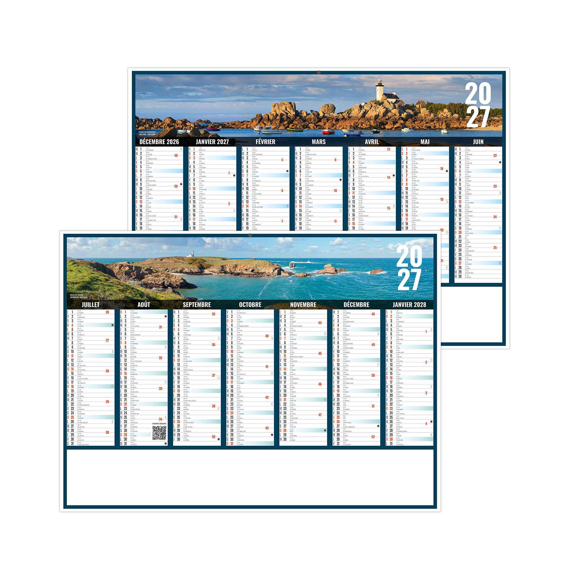 Liberté Bretagne 2027 — calendrier 2027 personnalisé