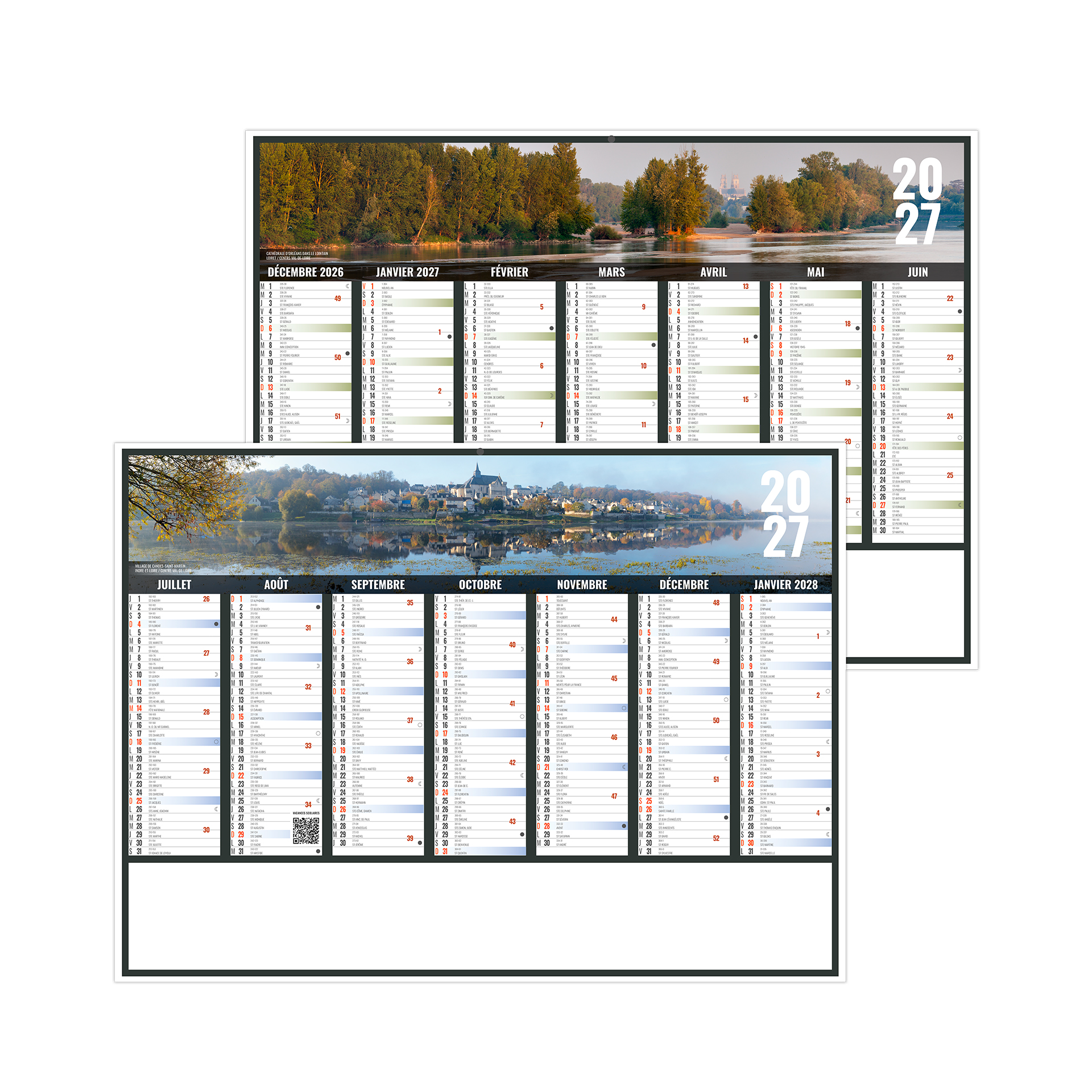Liberté Centre-val De Loire 2027 — calendrier 2027 personnalisé