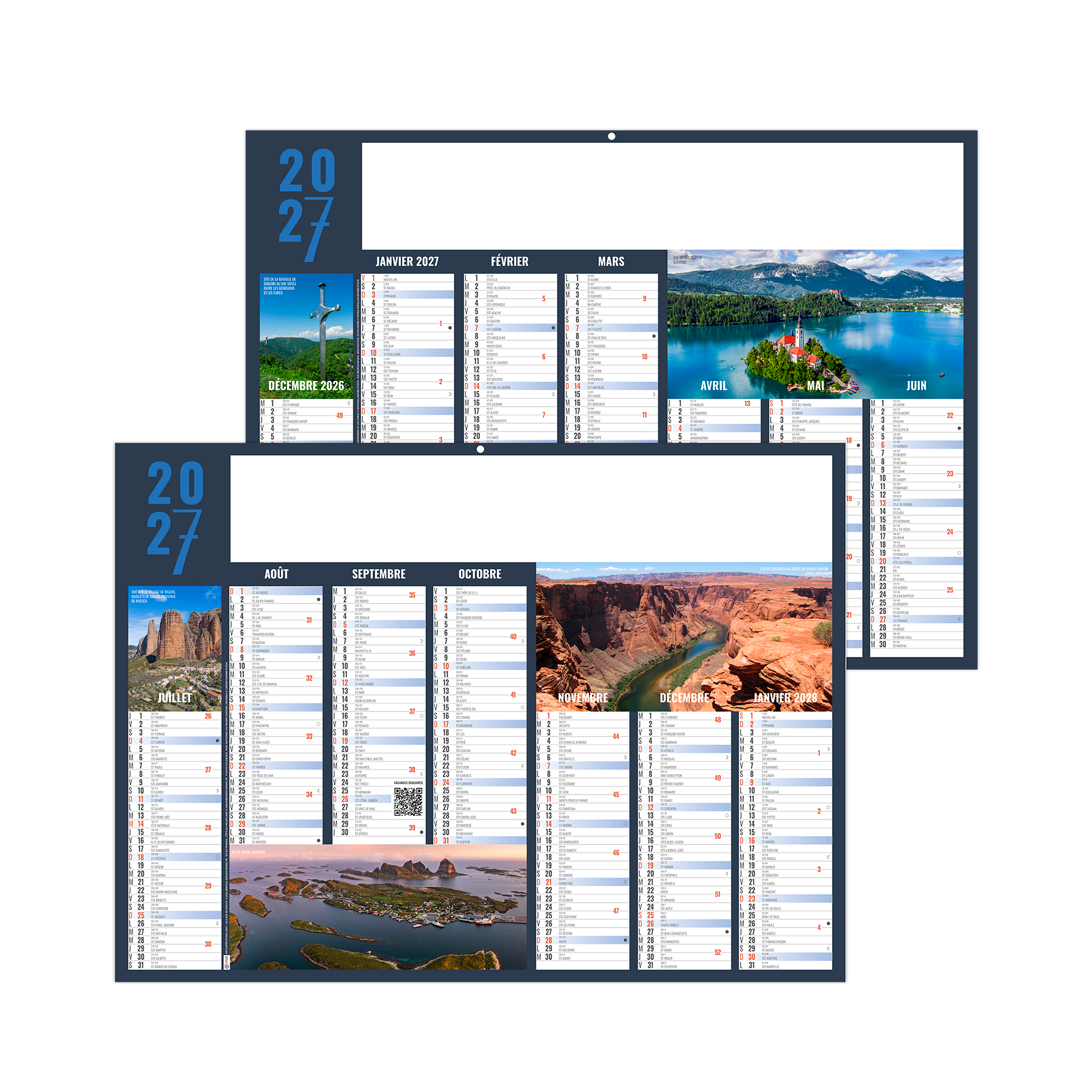 Expéditions 2027 — calendrier 2027 personnalisé