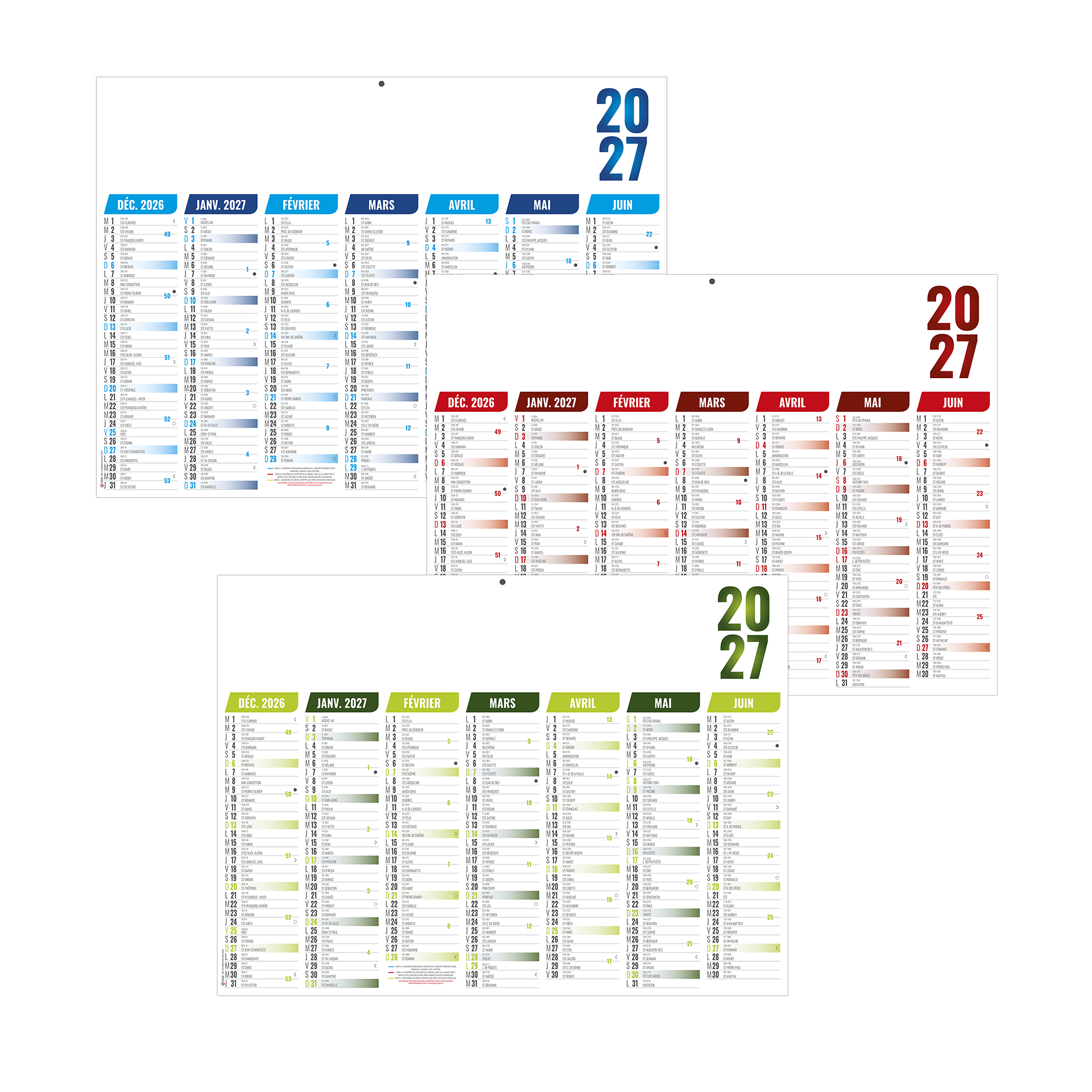 Florentin 2027 — calendrier 2027 personnalisé