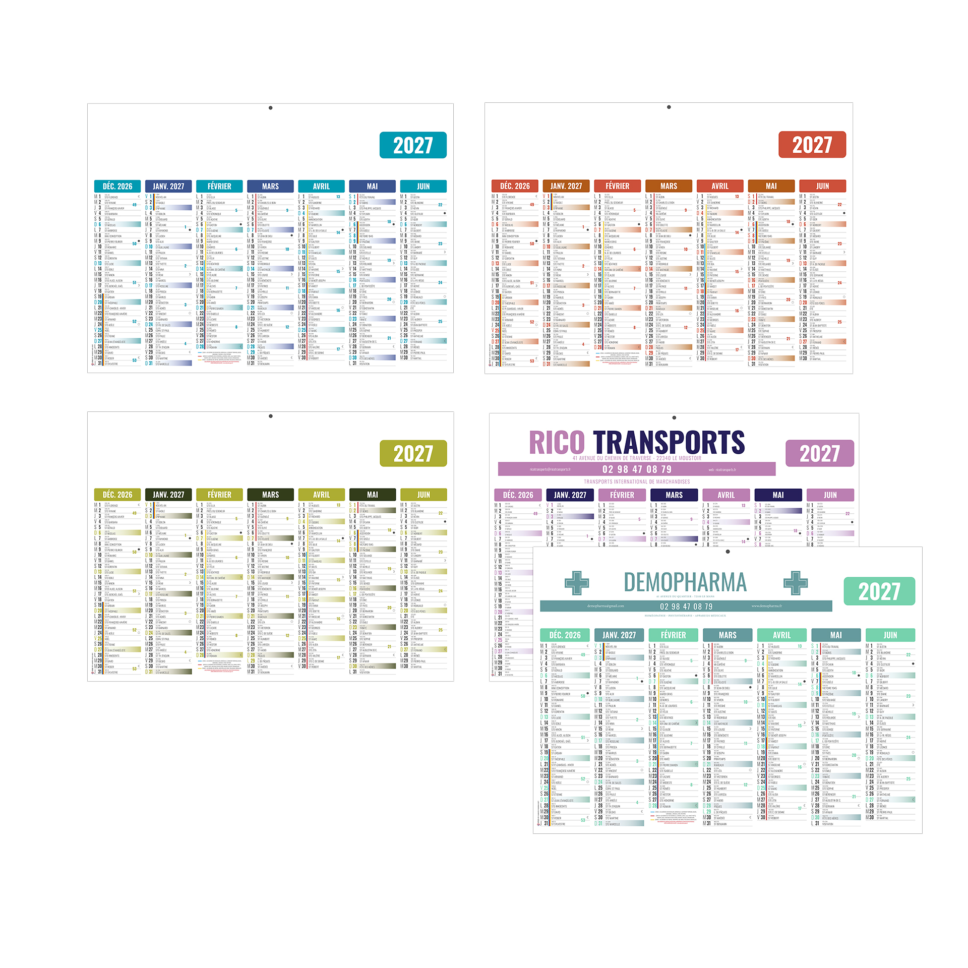 Gameco 2027 — calendrier 2027 personnalisé