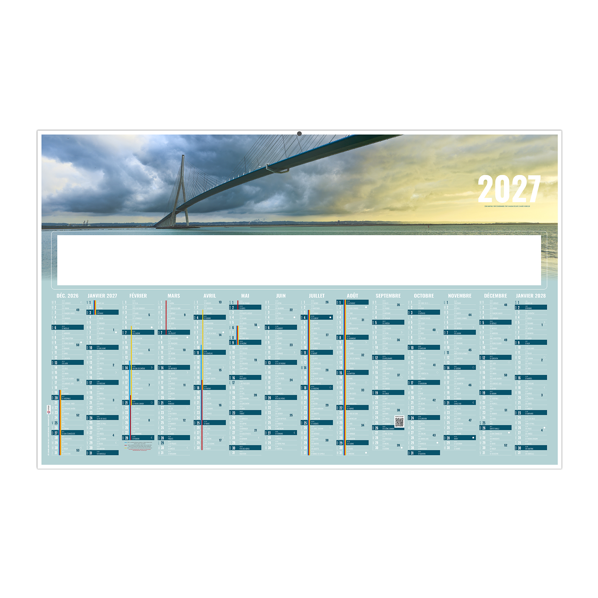 Grand Large 2027 — calendrier 2027 personnalisé