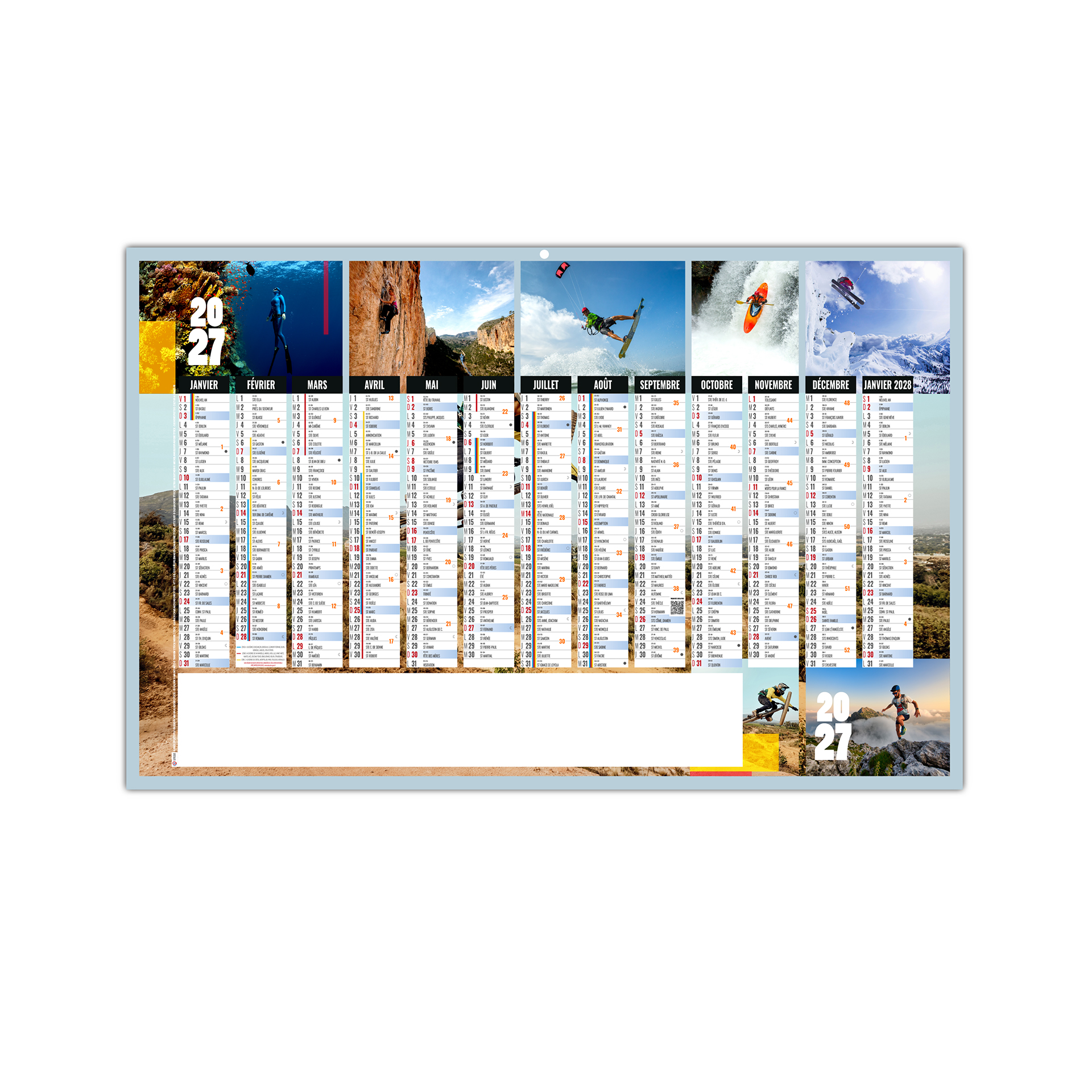 Intense 2027 — calendrier 2027 personnalisé